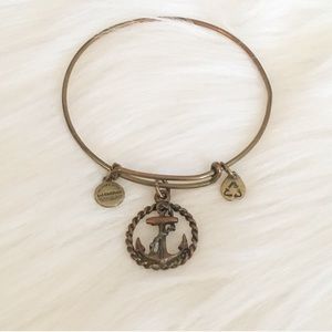 Alex and Ani Bronze/Gold Tone Anchor Bracelet
